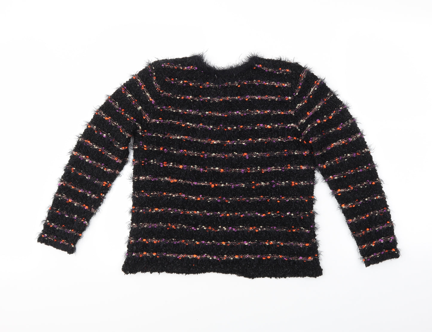 Chianti Womens Multicoloured Striped  Shrug Jumper Size S