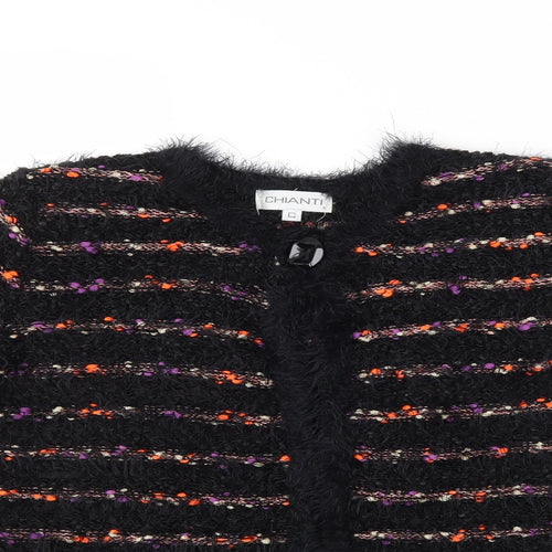Chianti Womens Multicoloured Striped  Shrug Jumper Size S