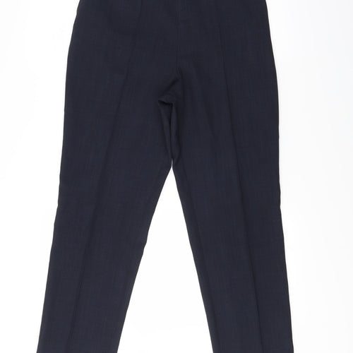 Classic Womens Blue Check  Trousers  Size 10 L26 in