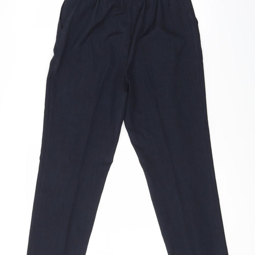 Classic Womens Blue Check  Trousers  Size 10 L26 in