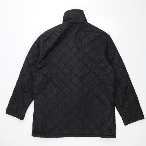 Bernard Weatherhill Womens Black   Pea Coat Coat Size L