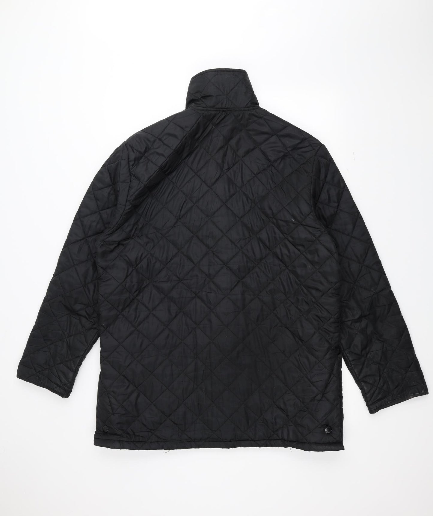 Bernard Weatherhill Womens Black   Pea Coat Coat Size L