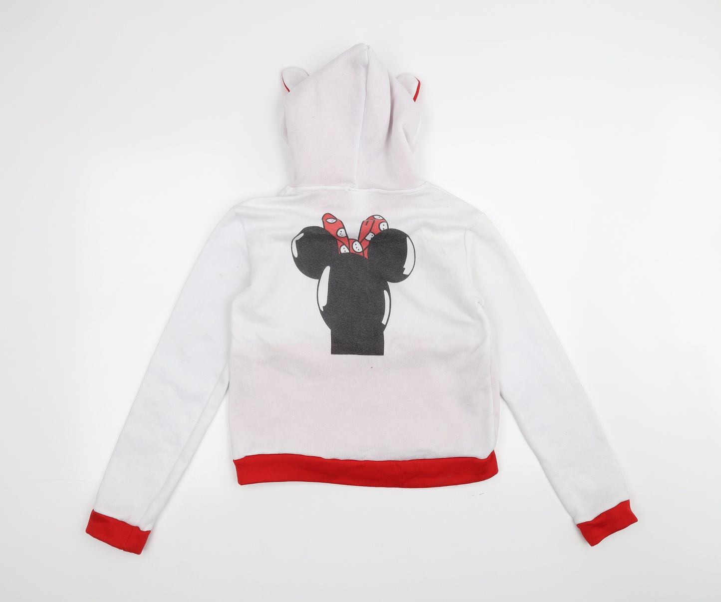 kiranniei Womens White   Pullover Hoodie Size M  - Minnie Mouse
