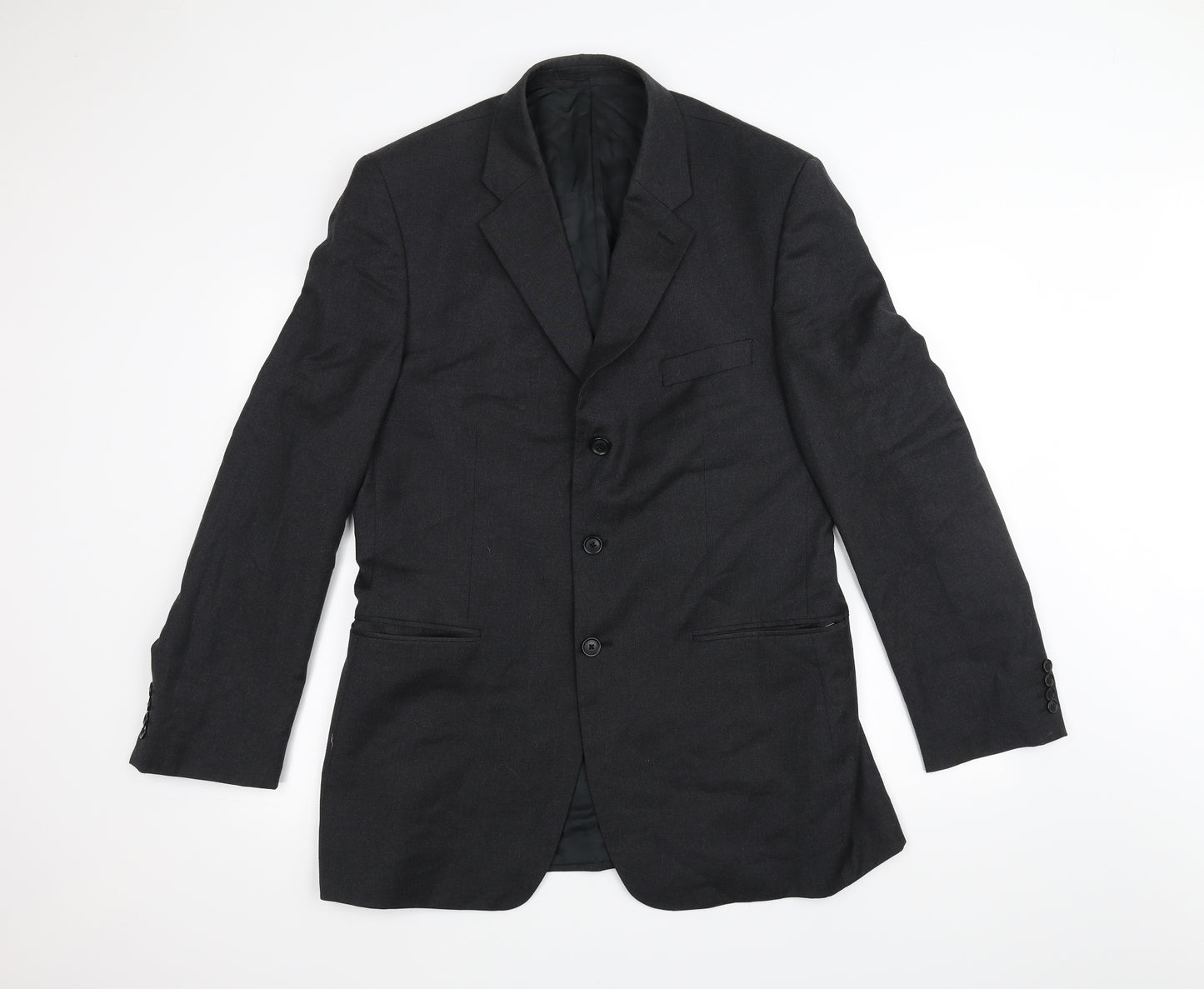 AUSTEN REED Mens Black   Jacket Suit Jacket Size 42