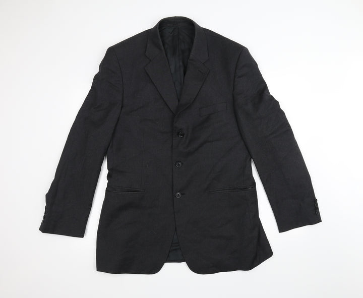 AUSTEN REED Mens Black   Jacket Suit Jacket Size 42