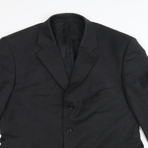 AUSTEN REED Mens Black   Jacket Suit Jacket Size 42