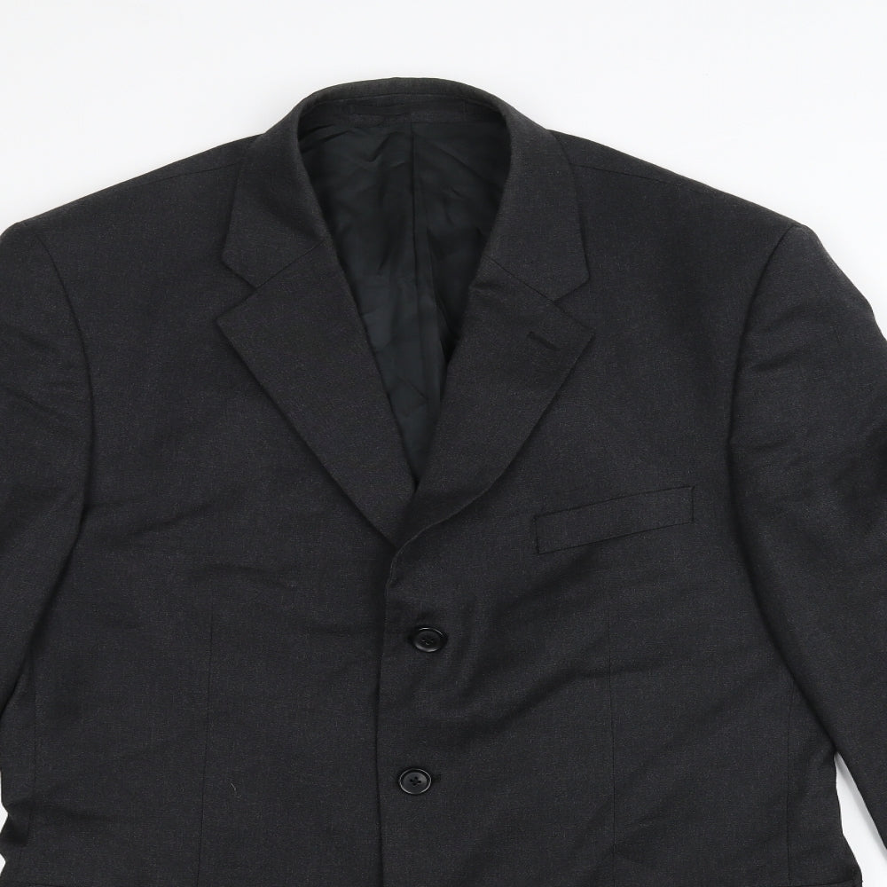 AUSTEN REED Mens Black   Jacket Suit Jacket Size 42