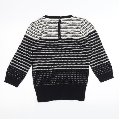 Monsoon Womens Blue Striped  Pullover Jumper Size 12