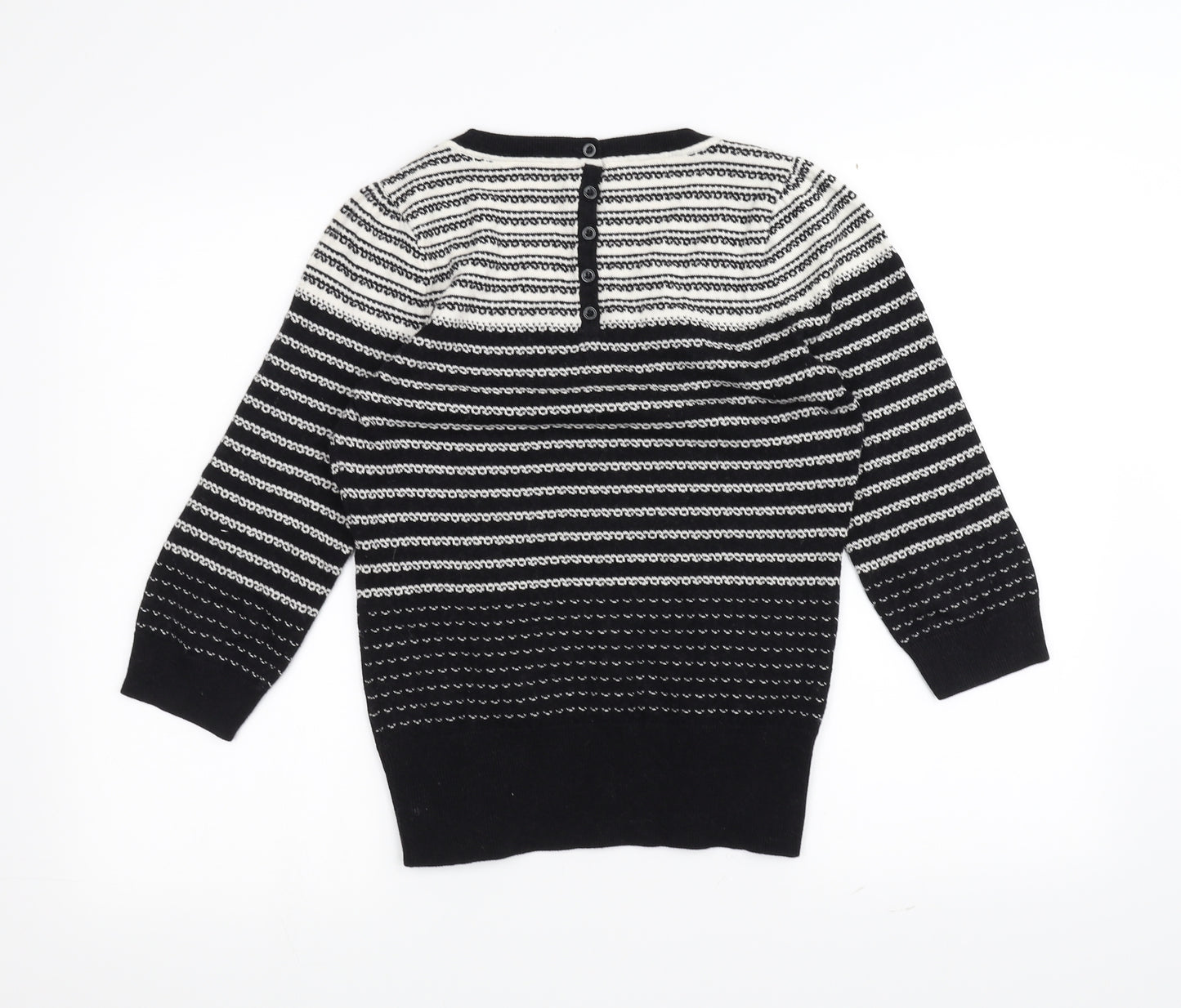 Monsoon Womens Blue Striped  Pullover Jumper Size 12