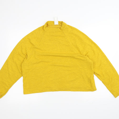 H&M Womens Yellow   Pullover Jumper Size M