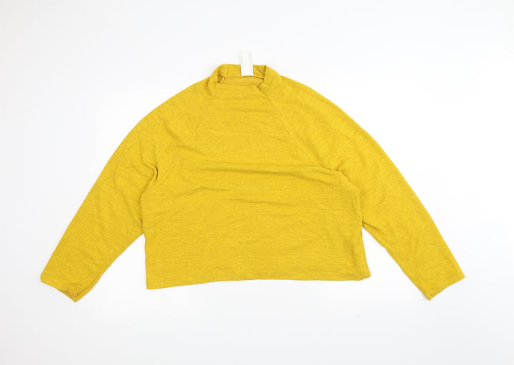 H&M Womens Yellow   Pullover Jumper Size M