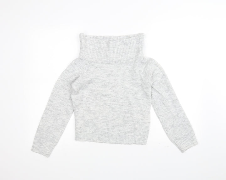 H&M Girls Grey   Pullover Jumper Size 9-10 Years