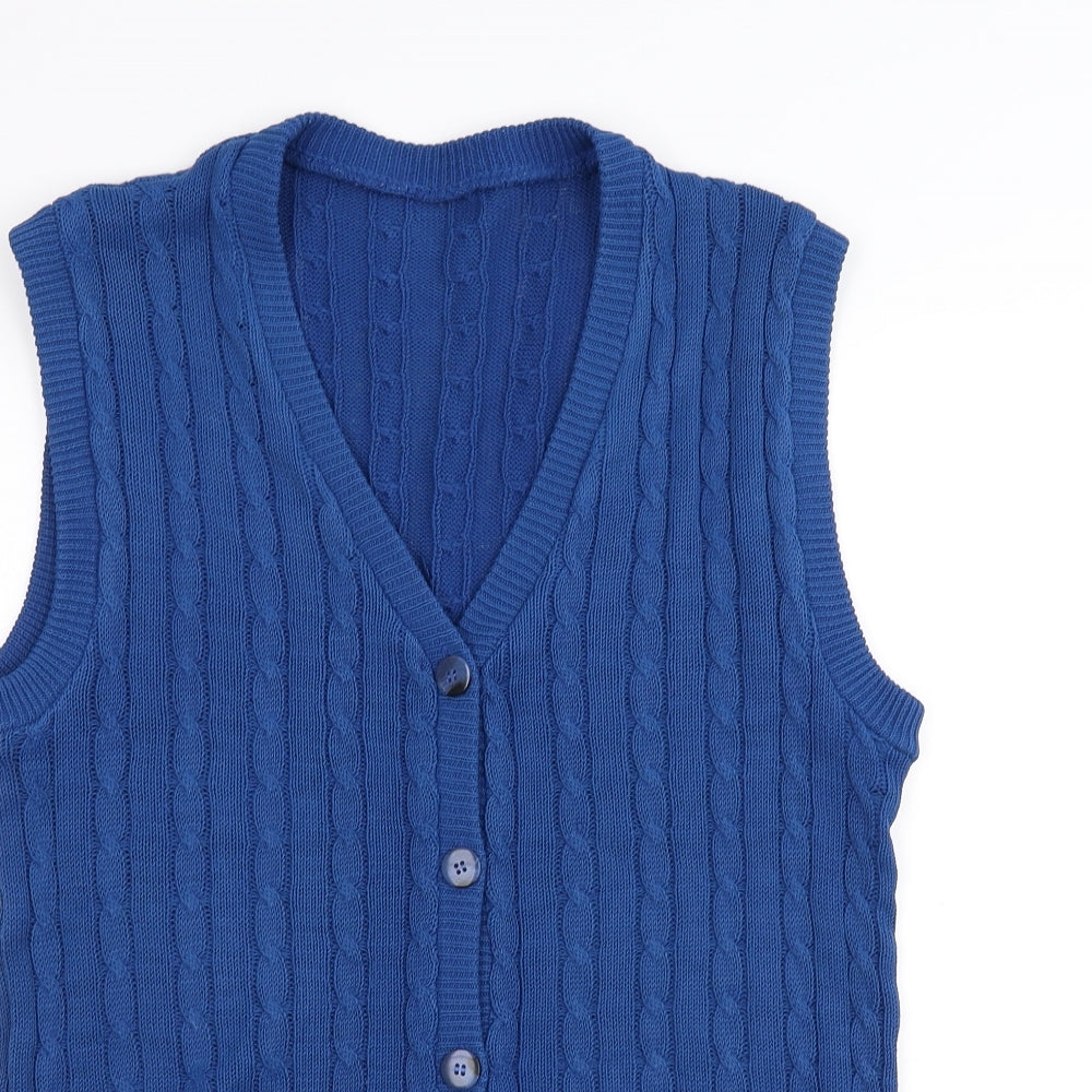 iNFLUENCE Mens Blue  Knit Cardigan Jumper Size M
