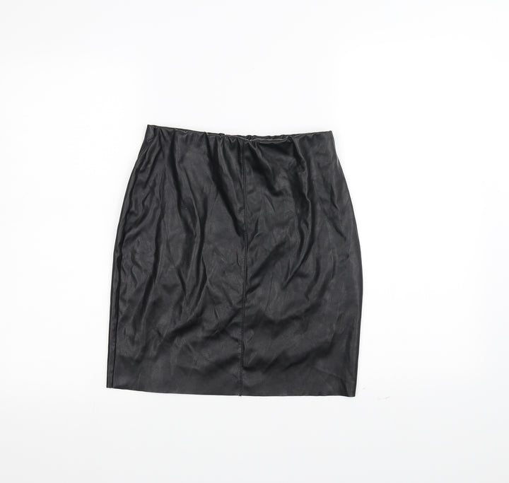 Boohoo Womens Black Mini Skirt Size 8