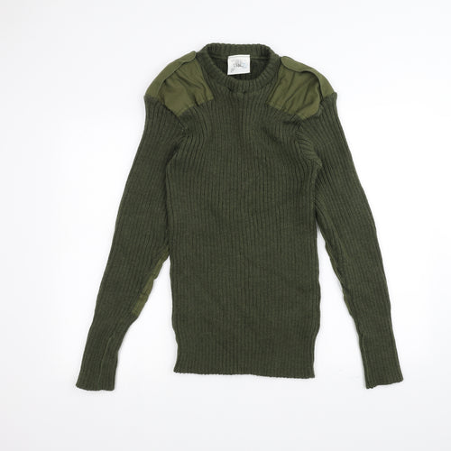 Preworn Girls Green  Knit Pullover Jumper Size S