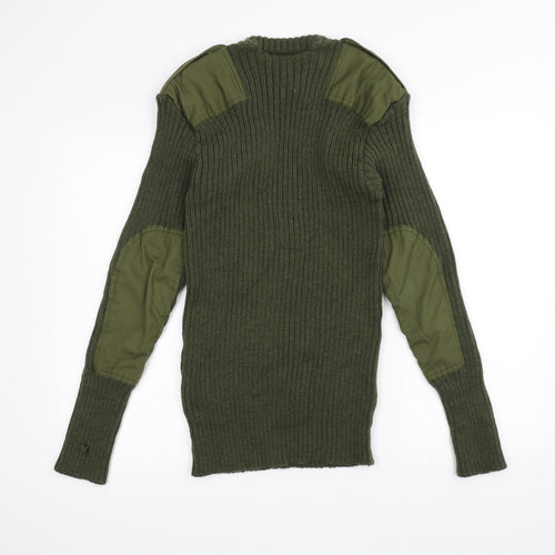 Preworn Girls Green  Knit Pullover Jumper Size S