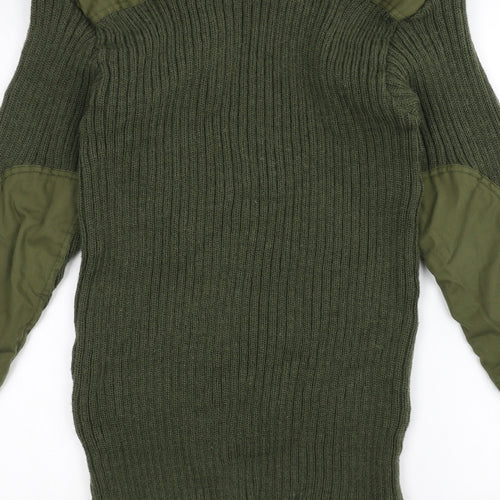 Preworn Girls Green  Knit Pullover Jumper Size S