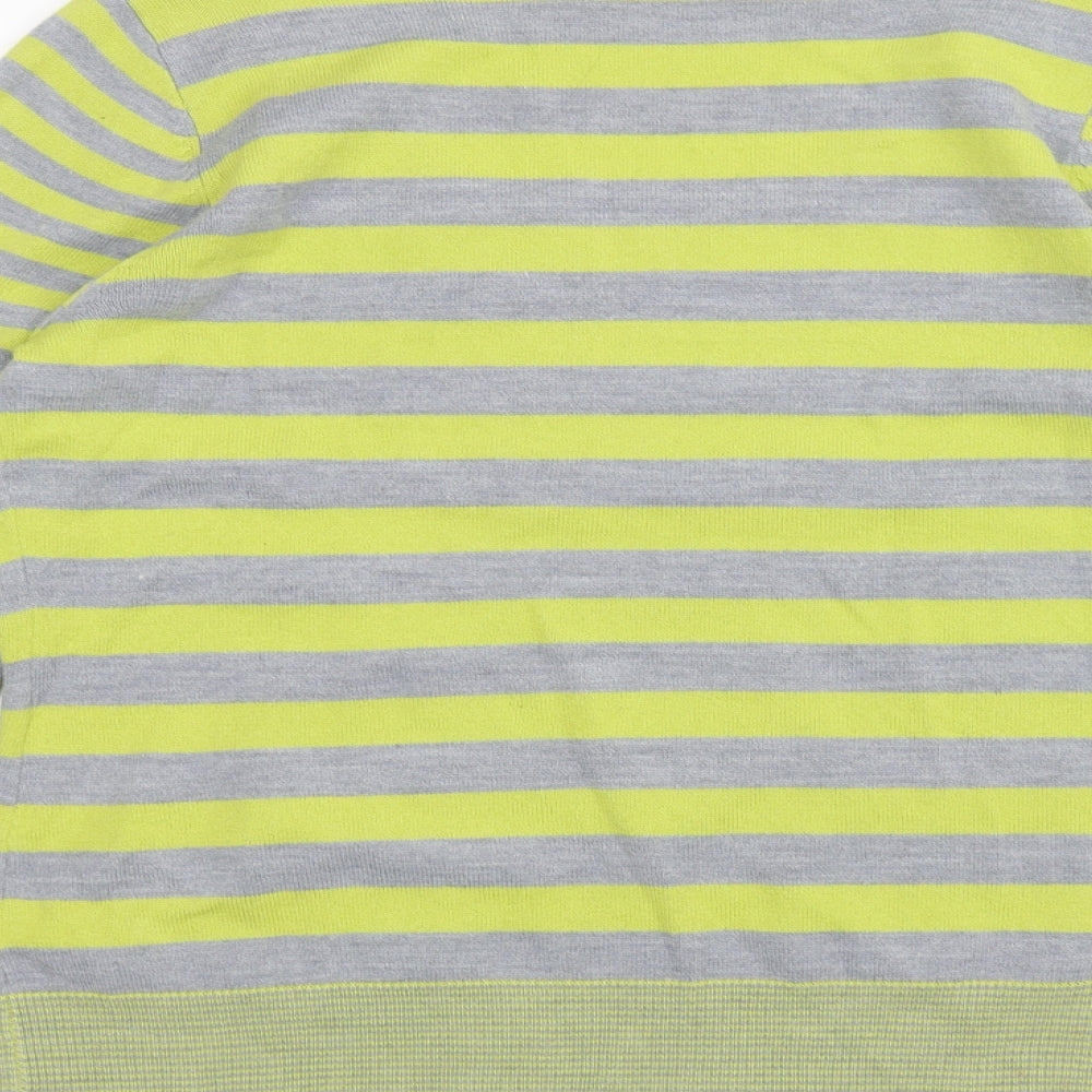 Per Una Womens Green Striped  Pullover Jumper Size 16