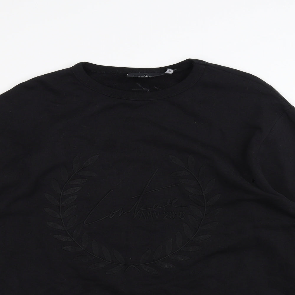 Couture Mens Black   Pullover Jumper Size M