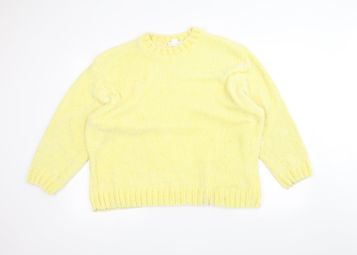 MONKL Womens Yellow  Knit Pullover Jumper Size M