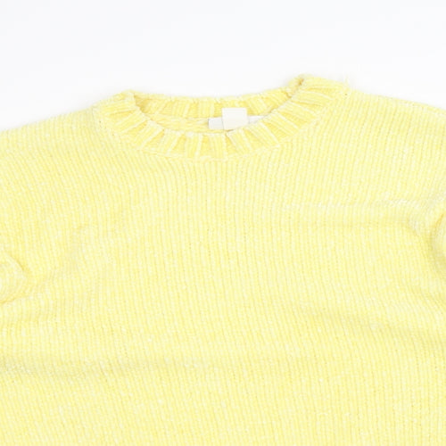 MONKL Womens Yellow  Knit Pullover Jumper Size M
