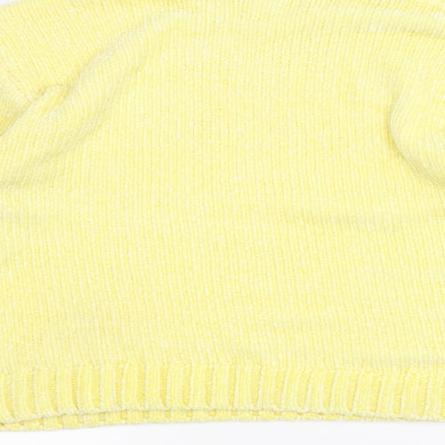 MONKL Womens Yellow  Knit Pullover Jumper Size M