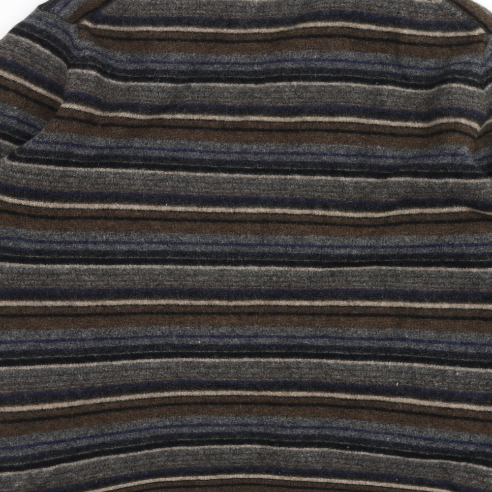 Gap Mens Brown Striped  Pullover Jumper Size S
