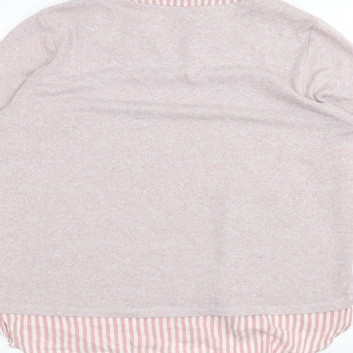 M&Co Womens Pink   Pullover Jumper Size 16