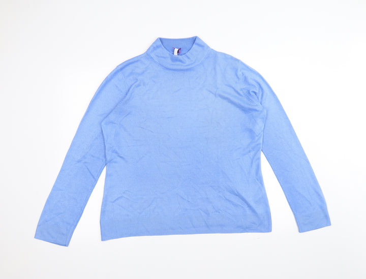 BHS Womens Blue   Basic T-Shirt Size 14