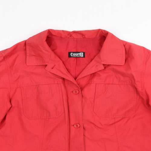 Court Womens Red   Jacket  Size 16