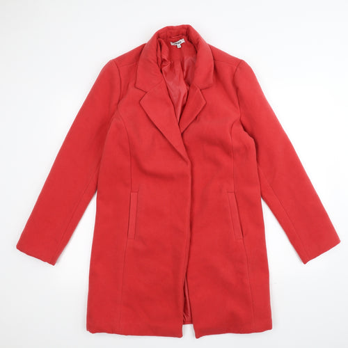 Pep&co Womens Red   Overcoat Coat Size 12