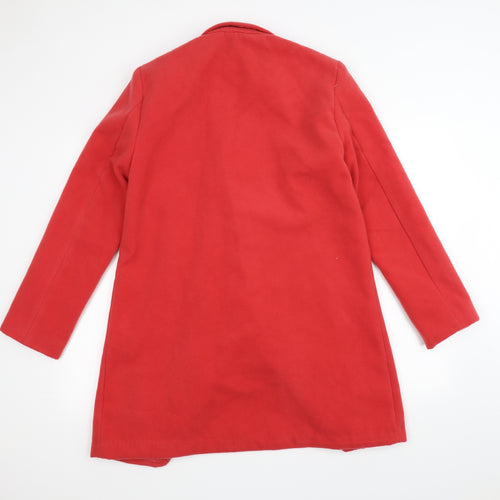 Pep&co Womens Red   Overcoat Coat Size 12