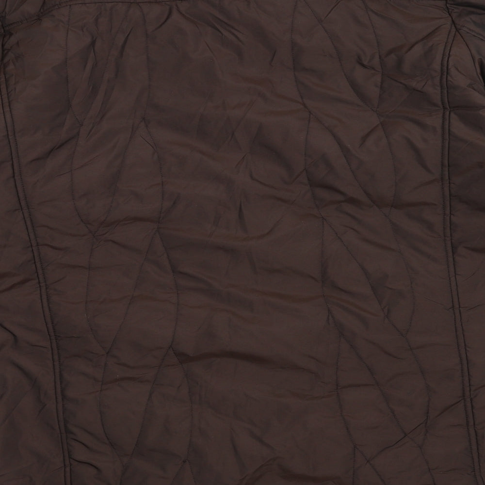 arquette Womens Brown   Pea Coat Coat Size 20