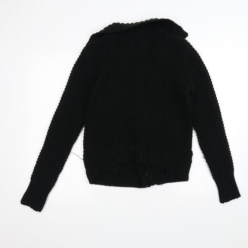 love knitwear Womens Black  Knit Jacket  Size L