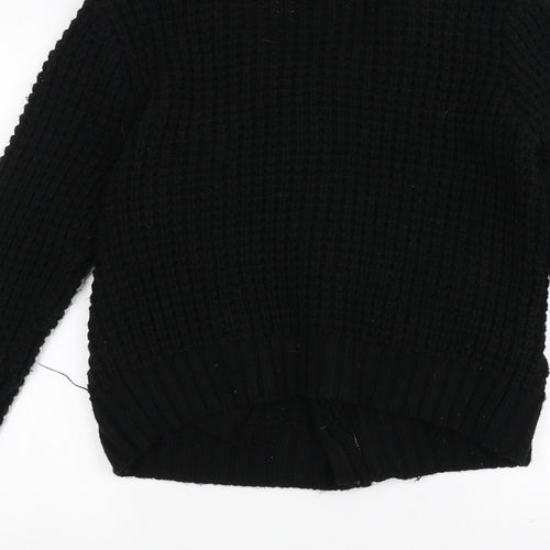 love knitwear Womens Black  Knit Jacket  Size L