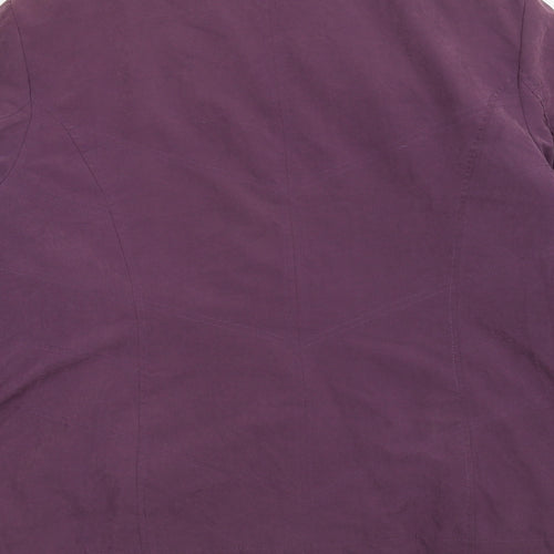 Elegance Womens Purple   Pea Coat Coat Size L