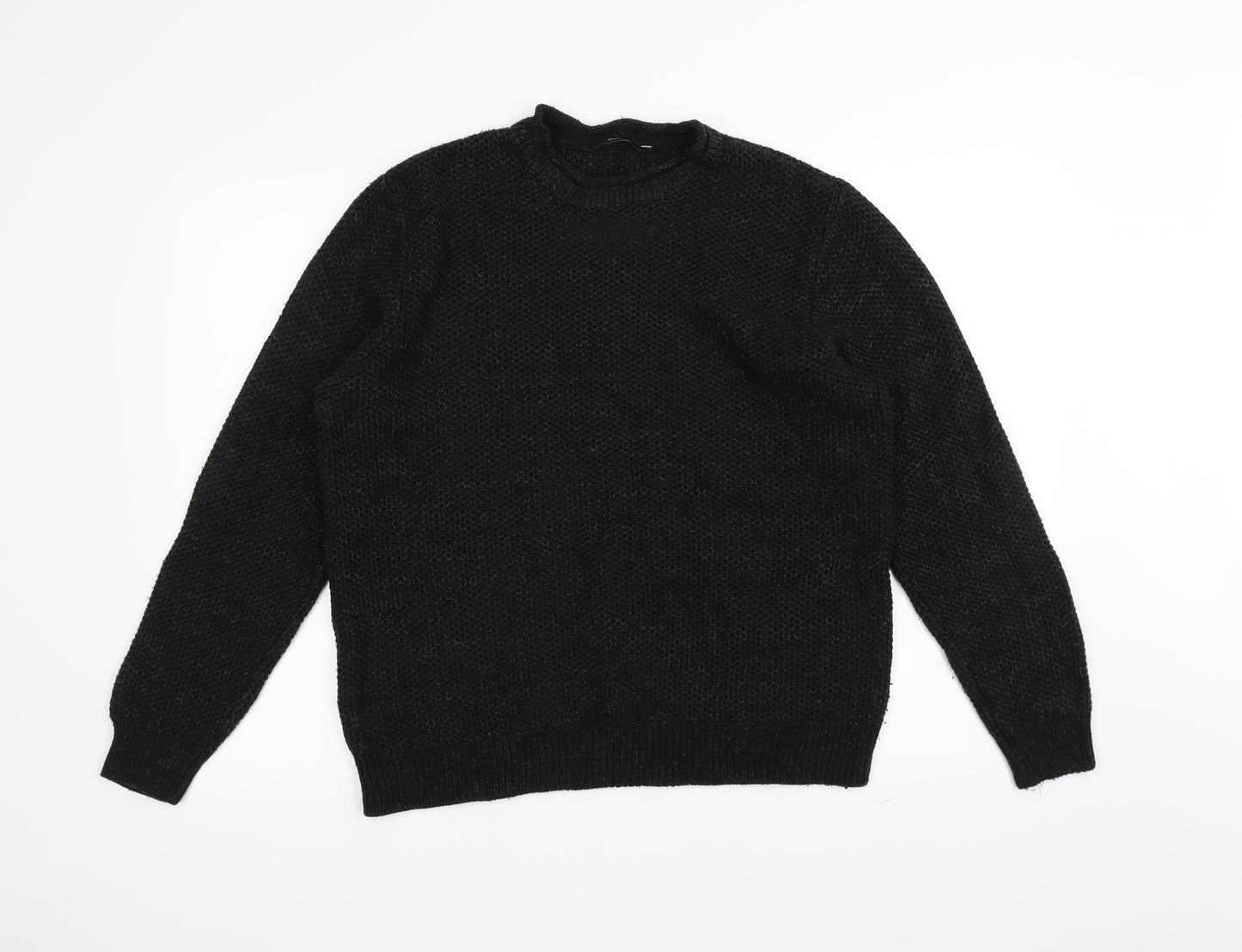 George Womens Black  Knit Pullover Jumper Size M