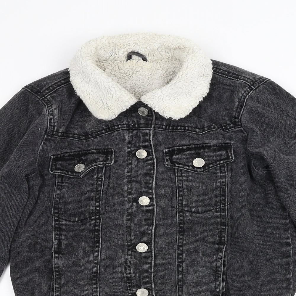 Topshop Womens Black   Jacket  Size 6