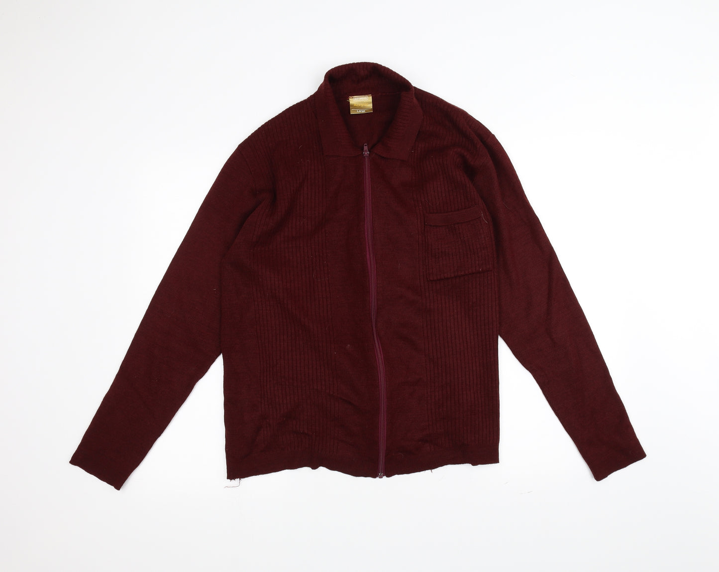 Keynote Womens Red  Knit Jacket  Size L