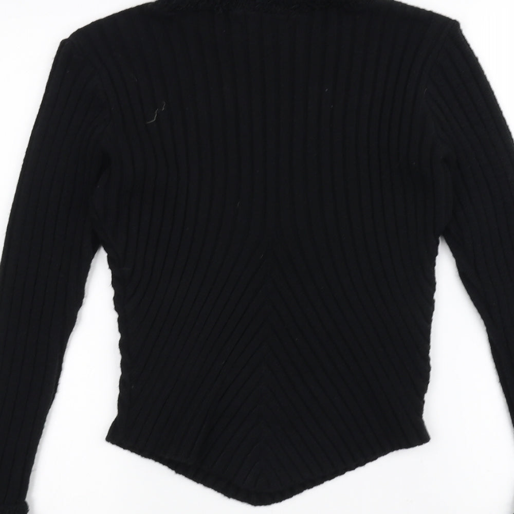 One by One Womens Black   Pullover Jumper Size 6