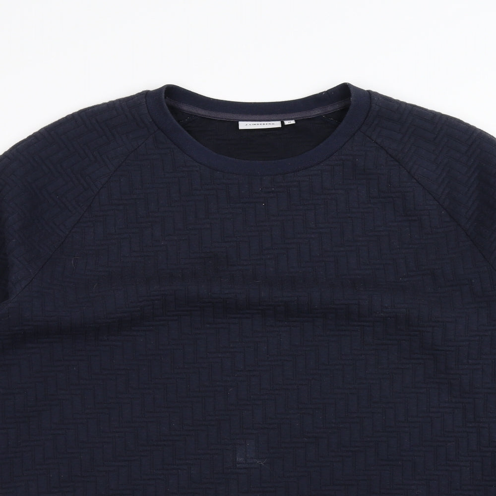 J.Lindeberg Mens Blue   Pullover Jumper Size M