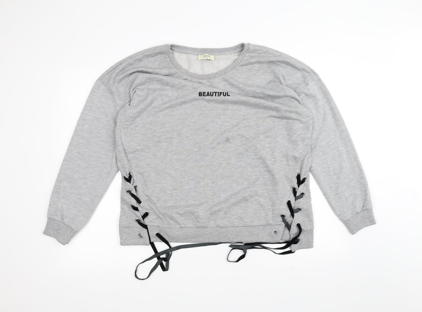 Papaya Womens Grey   Pullover Jumper Size 18