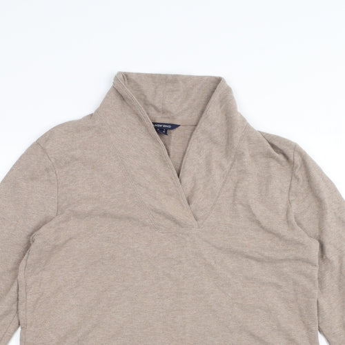 Land's End Mens Brown   Pullover Jumper Size M