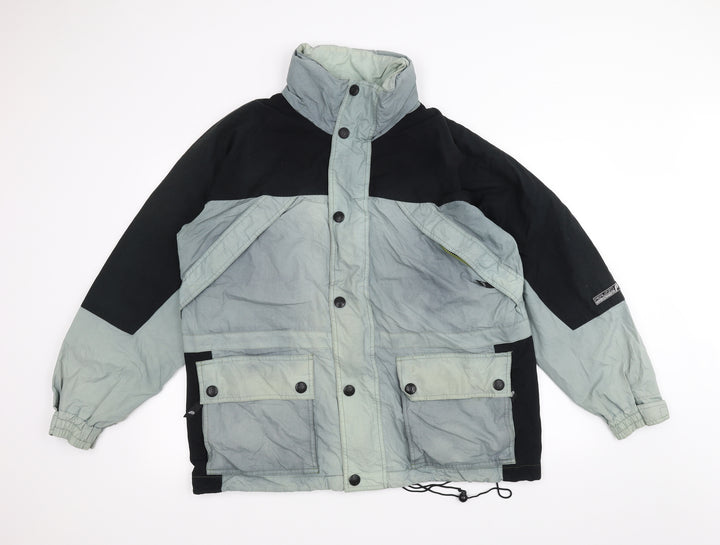 Peruzzo Mens Green   Pea Coat Coat Size M