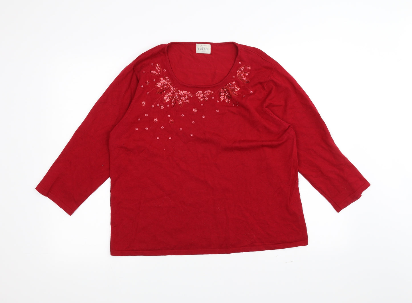 Eastex Womens Red   Pullover Jumper Size 18