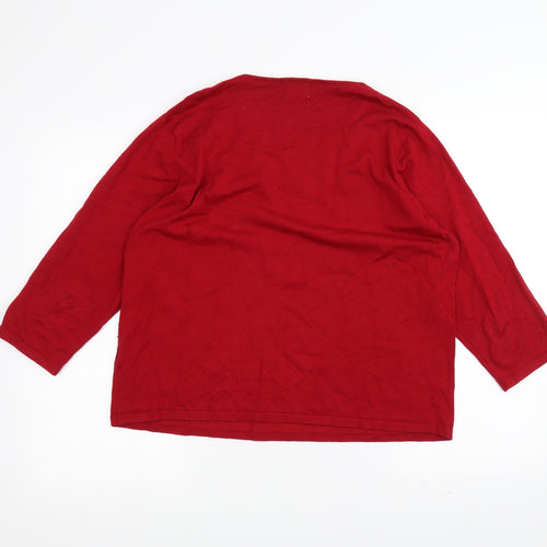 Eastex Womens Red   Pullover Jumper Size 18