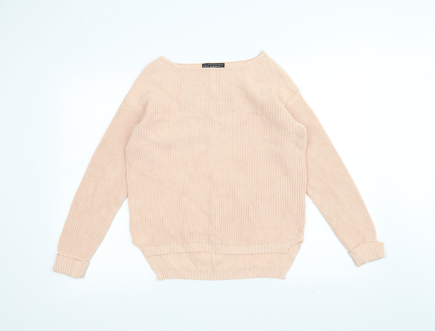 Avenue Womens Pink  Knit Pullover Jumper Size 8