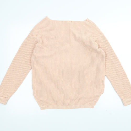 Avenue Womens Pink  Knit Pullover Jumper Size 8