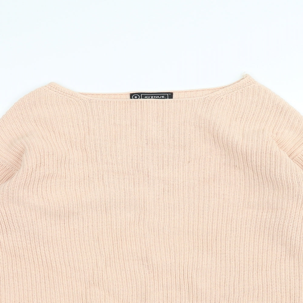 Avenue Womens Pink  Knit Pullover Jumper Size 8