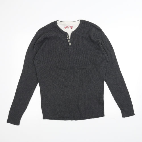 Cedar Wood State Mens Grey   Pullover Jumper Size L